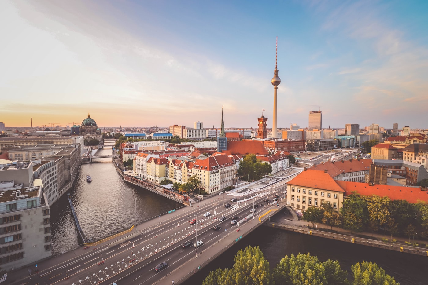 Berlin – Spree mit Fernsehturm